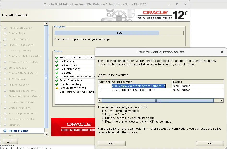 RHEL 7 安装 Oracle 12CR1 RAC 数据库 - 图36