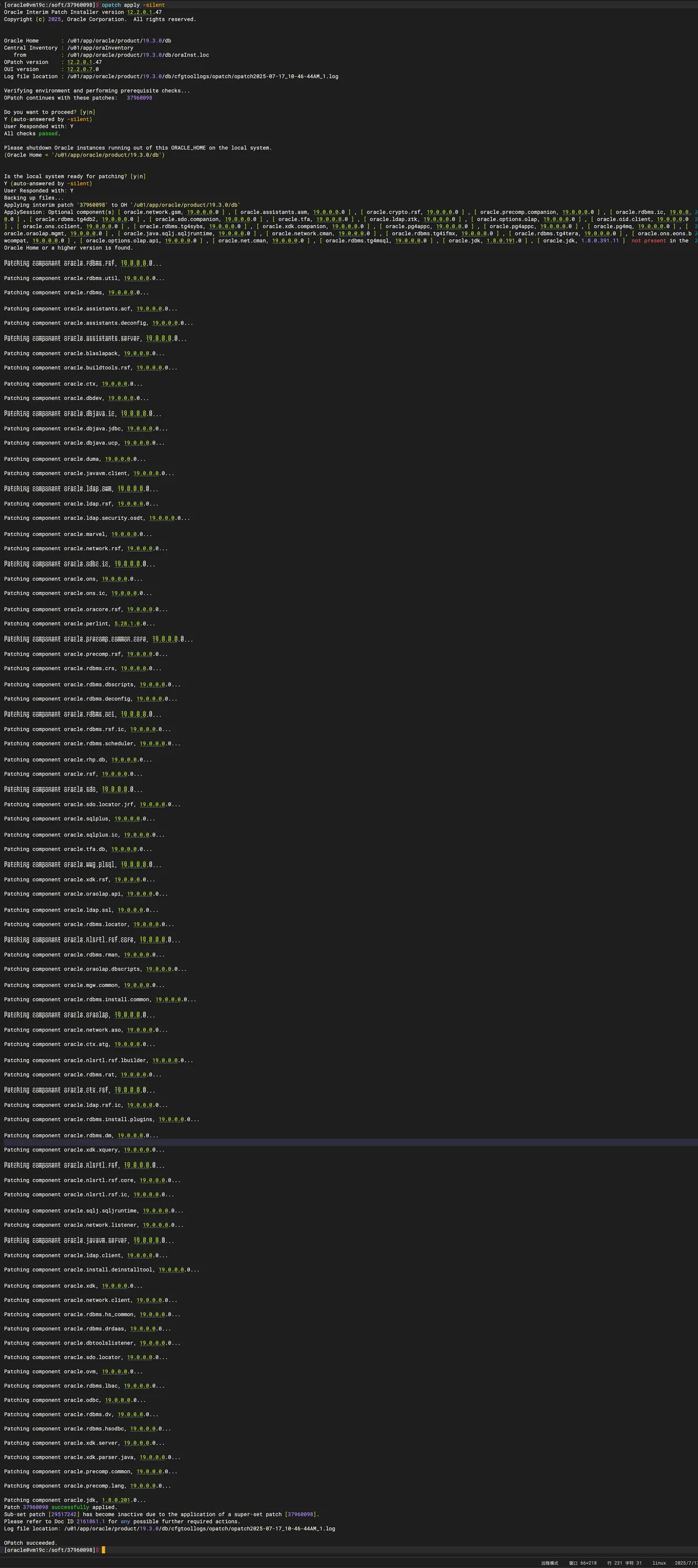 Oracle 19.28 RU 升级最佳实践指南 - 图8