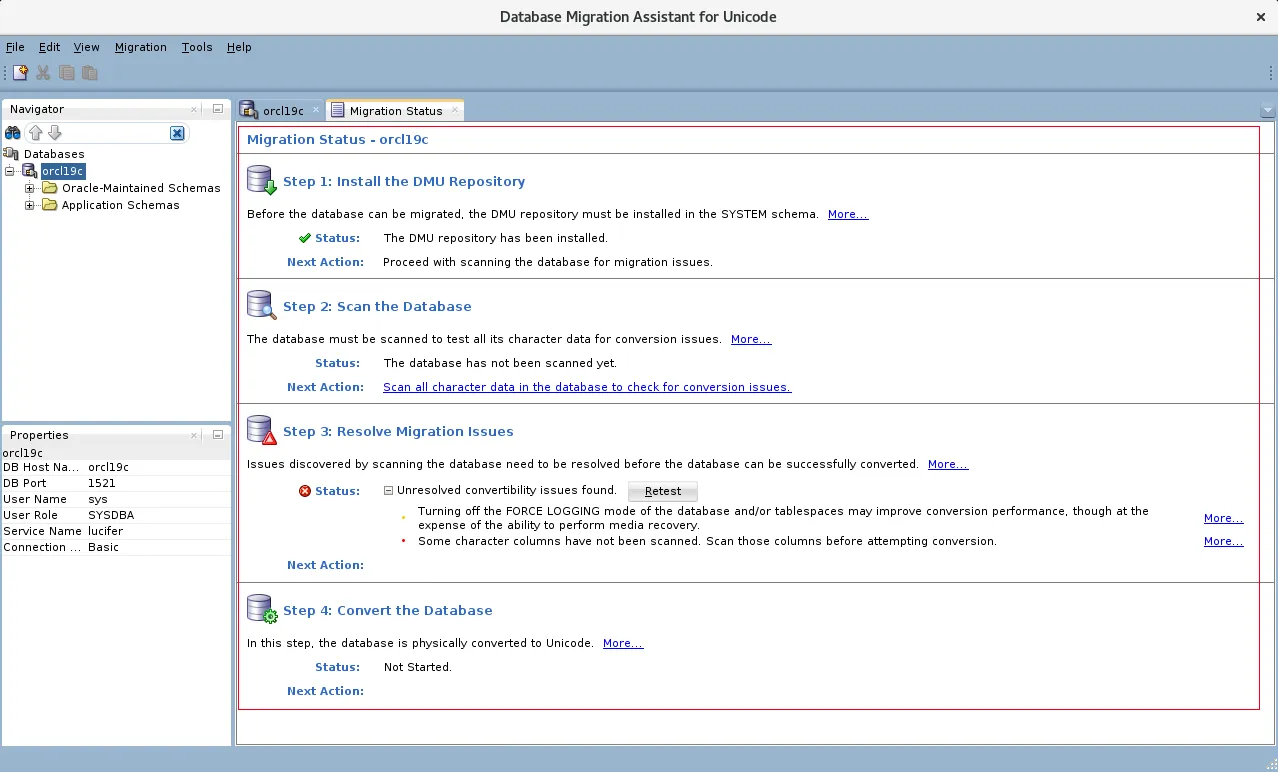 Oracle 修改数据库字符集大法 - DMU 工具 - 图14