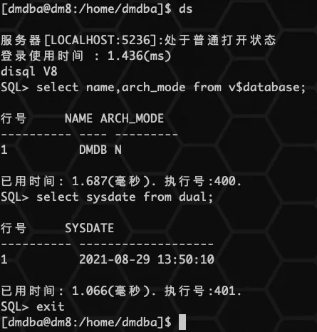 达梦 DM8 数据库安装详细手册（Windows+Linux+Docker） - 图23