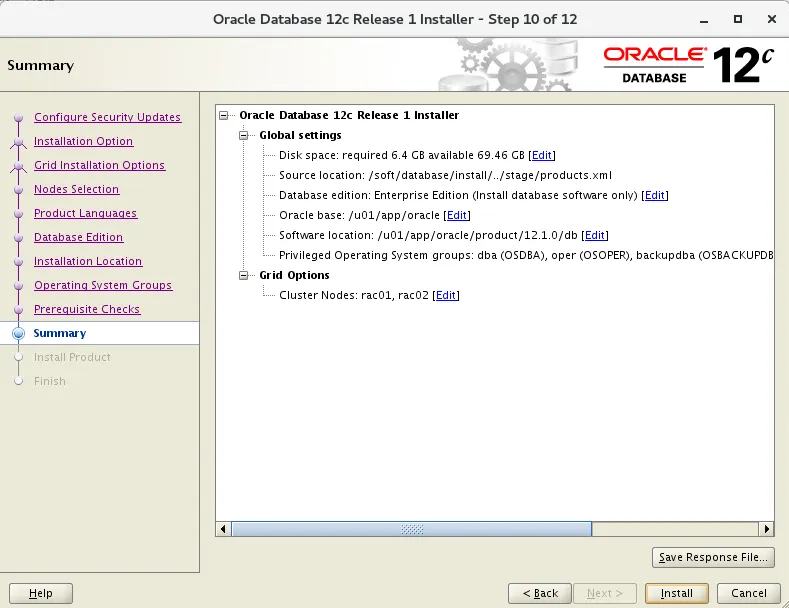 RHEL 7 安装 Oracle 12CR1 RAC 数据库 - 图60