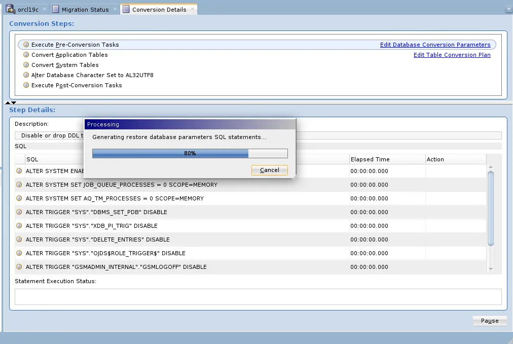 Oracle 修改数据库字符集大法 - DMU 工具 - 图40