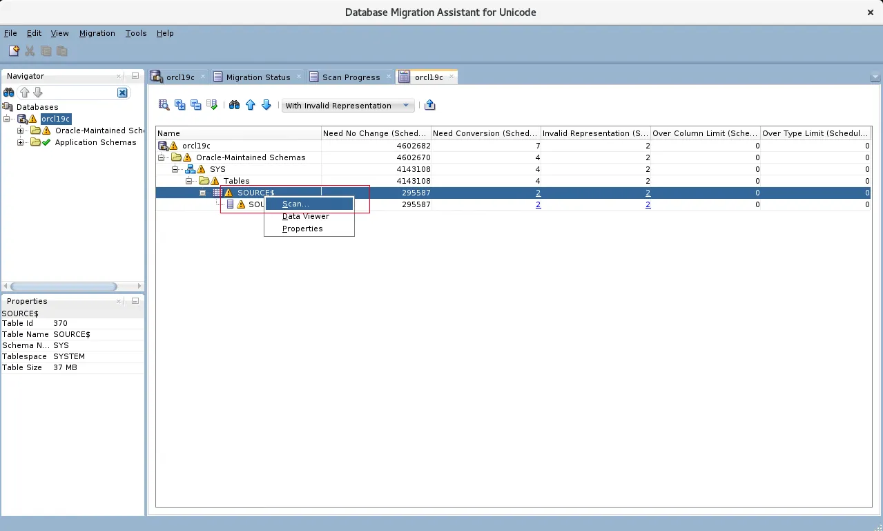 Oracle 修改数据库字符集大法 - DMU 工具 - 图25