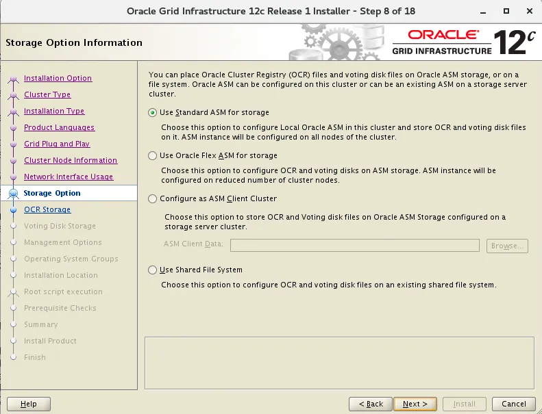 RHEL 7 安装 Oracle 12CR1 RAC 数据库 - 图25