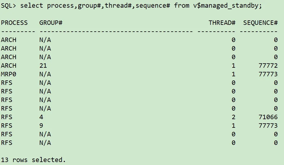Oracle 物理 DG 转 ADG 步骤 - 图3