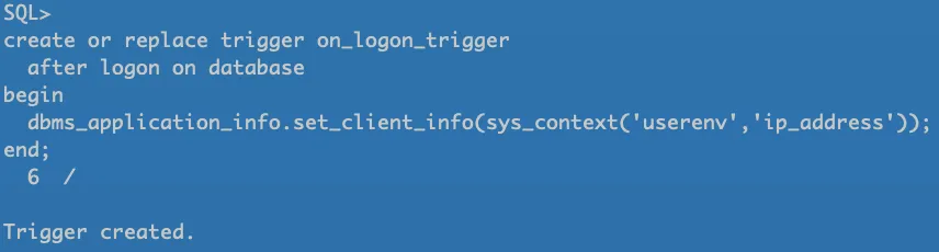 实战篇：Oracle 巧记登录用户 IP，无所遁形 - 图10