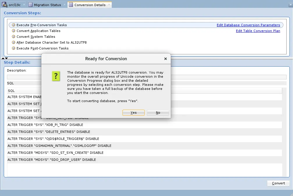 Oracle 修改数据库字符集大法 - DMU 工具 - 图39