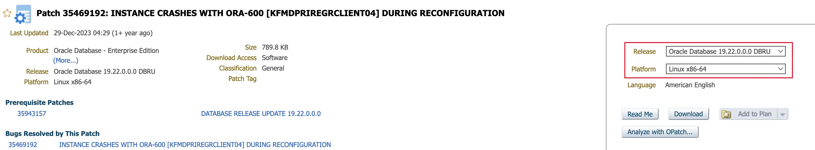 Oracle 19C RAC 实例异常崩溃报错 ORA-00600 [kfmdPriRegRclient04]，一波三折！ - 图2