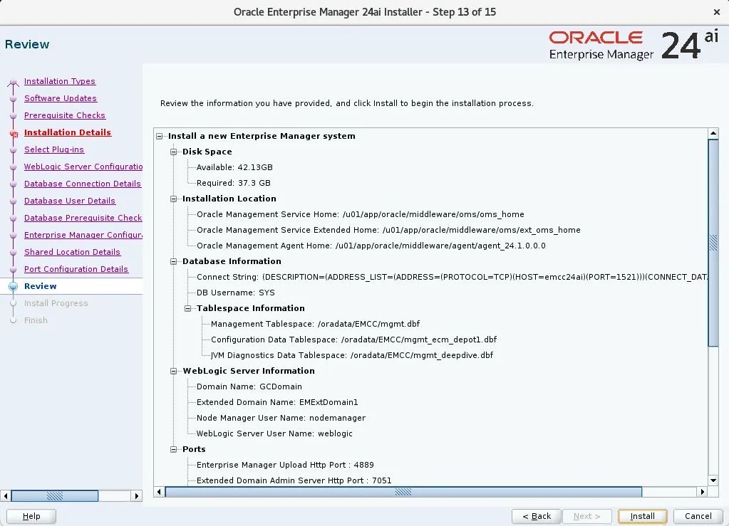 实战篇：Oracle EMCC 24ai 保姆级安装教程！ - 图19