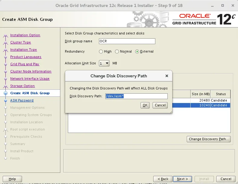 RHEL 7 安装 Oracle 12CR1 RAC 数据库 - 图26