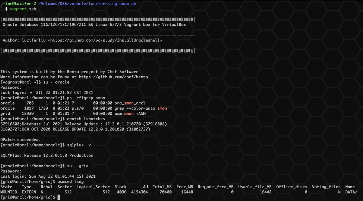 《零基础安装 Oracle 数据库》单机ASM系列 2️⃣ 一键快速安装 Oracle 12CR2 数据库 - 图6